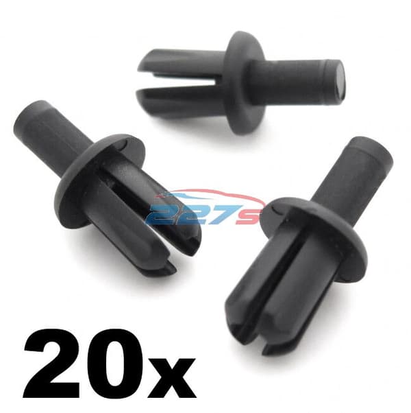 20x Freelander Wheel Arch Lining Clips / Splashguard Clips, 8mm Rivets- 79086L