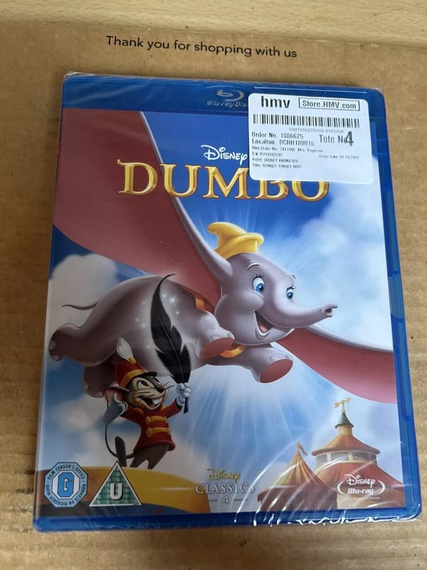 Dumbo Blu Ray disney classic #4 Brand New