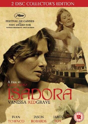 Isadora DVD (2011) Vanessa Redgrave, Reisz (DIR) Cert 12 2 Discs Pre-Owned Region 2