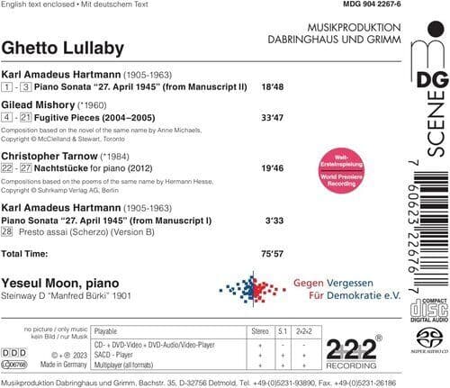 Yeseul Moon : Yeseul Moon: Ghetto Lullaby CD (2023)