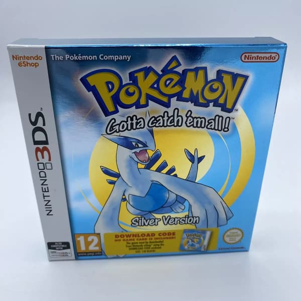 Pokemon Silver Version (Box and Code) Nintendo 3DS W/ Protective Case Brand New