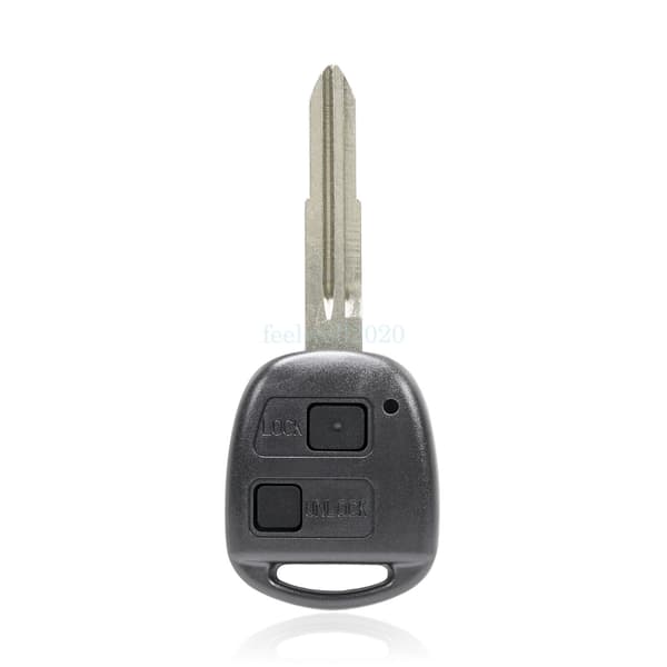 2 Button Remote Key Fob Case For Toyota Yaris Echo Celica + Rubber pad + Battery