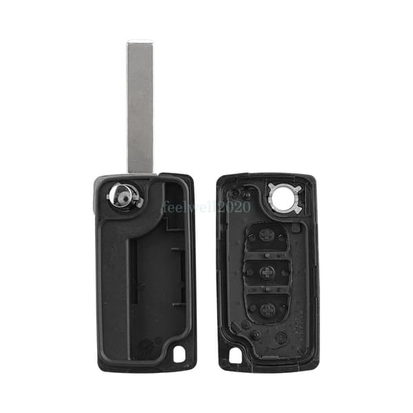 Flip Key Fob Case Shell For Citroen Dispatch Berlingo 2006 2007 2008 2009 2010
