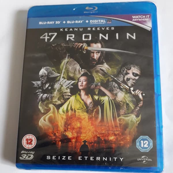 47 RONIN BLU RAY 3D +STD 2D BLU RAY +EXTRAS 2 DISCS REG B Brand New