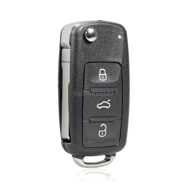 3 Button Flip Key Fob Case Shell For VW Golf Transporter Caddy Polo Beetle Caddy