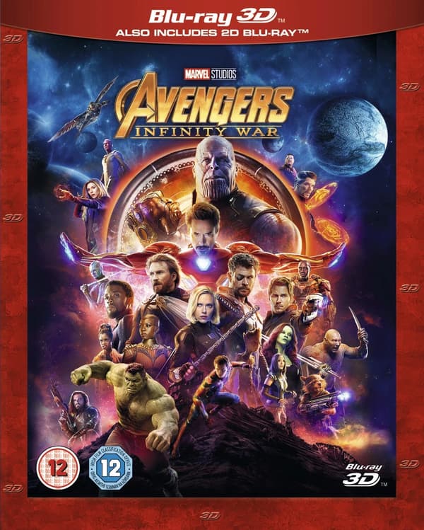 Avengers: Infinity War (Bluray) Benedict Cumberbatch Tom Hiddleston Chris Pratt Brand New