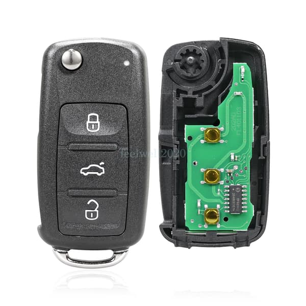 For VW Caddy Eos 2011 2012 2013 2014 2015 2016 3Button Remote Car Key Fob 433MHz
