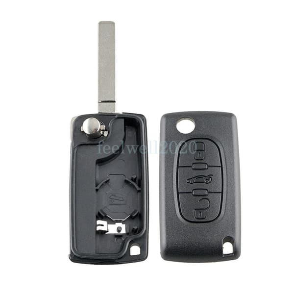3 Button Car Key Fob Shell Case For Citroen C2 C3 Picasso C4 C8 Dispatch CE0536