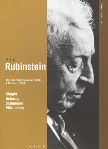 Rubinstein: Chopin/Schumann/Debussy/Villa-Lobos DVD (2010) Cert E Pre-Owned Region 2