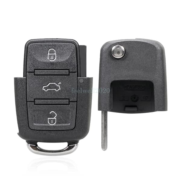Replacement 3 Button Remote Key Fob Case for VW Caddy Scirocco Sharan 2011-2018