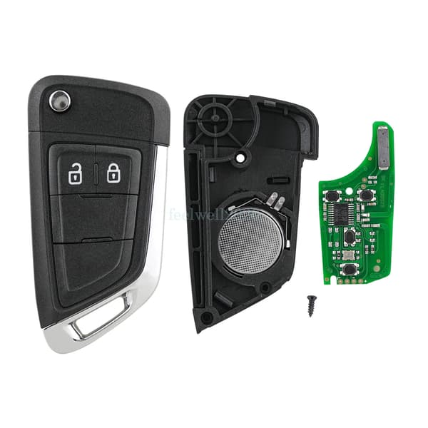 For Vauxhall Opel Corsa E 2014 2015 2016 2017 2Button Flip Remote Key Fob 433MHz