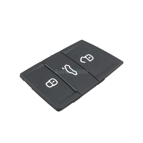 3 Buttons Replacement Rubber Pad Remote Key Shell For VW Polo Golf 7 MK7 Tiguan
