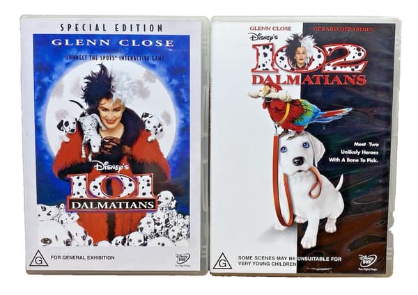 101 & 102 Dalmatinere Disney DVD (1996)