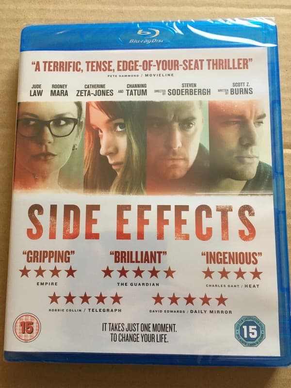 Side Effects 2013 Steven Soderbergh/Jude Law ( region B Bluray) Brand New