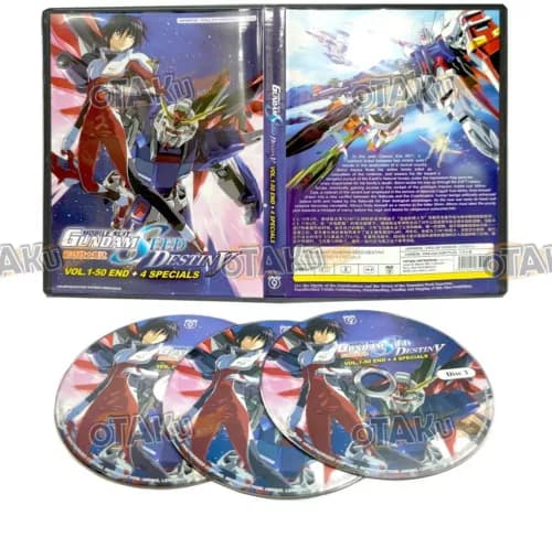 MOBILE SUIT GUNDAM SEED DESTINY - DVD (1-50 EPISODER + SPECIAL) ENG DUB