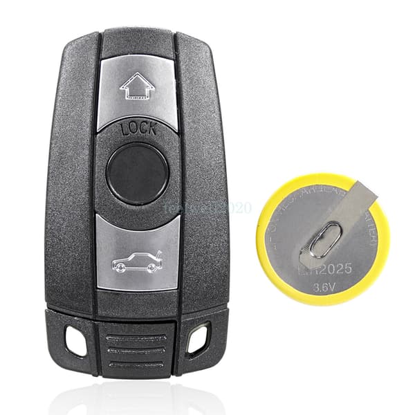 3 Button Key Fob Case Key For BMW 1 3 5 6 7 Series E90 E92 E93 + Battery LIR2025