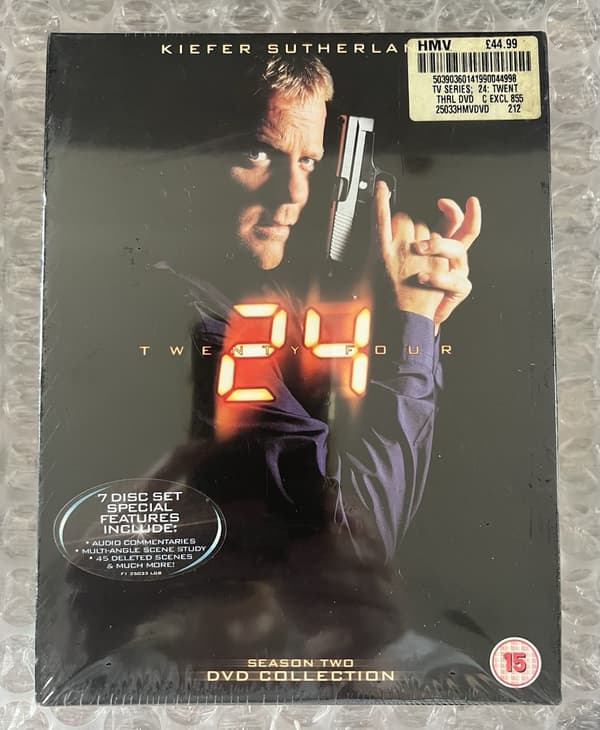 24 Boxset Sæson 2 med Kiefer Sutherland – DVD (2000)