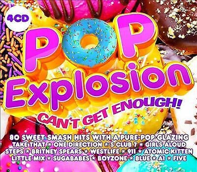 Various Artists : Pop Explosion: Can't Get Enough CD Box Set 4 discs (2020) Pre-Owned