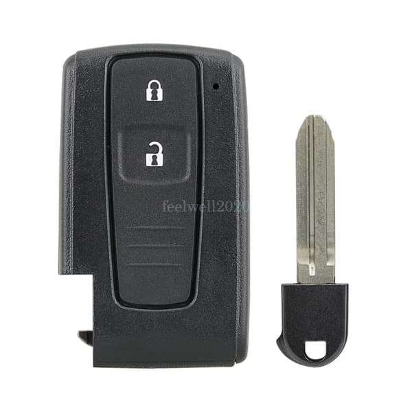 Replacement 2 Button Key Case For Toyota Corolla Verso Prius Remote Fob Shell UK