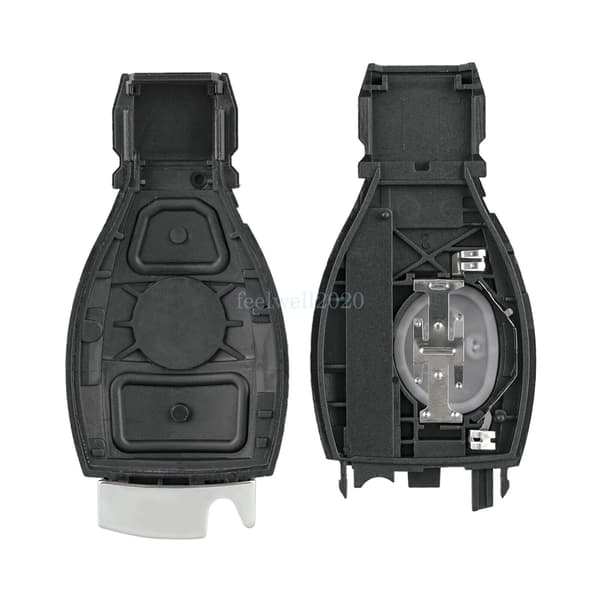 2 Button Smart Key Fob Case For Mercedes Benz 2000+ Keyless Shell Cover + Blade