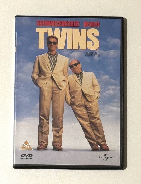TWINS DVD med Arnold Schwarzenegger & Danny DeVito