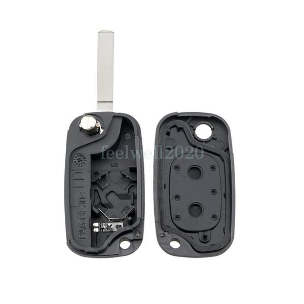 2 Button Key Fob Case VA2 Blade Replacement For Renault Clio Kangoo Modus Megane