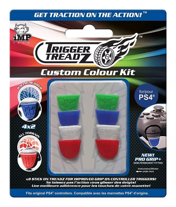 TRIGGER TREADZ 8PACK CUSTOM COLOUR KIT FOR PS4 CONTROLLER Brand New