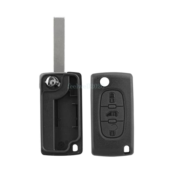 Flip Key Fob Case Shell For Citroen Dispatch Berlingo 2006 2007 2008 2009 2010