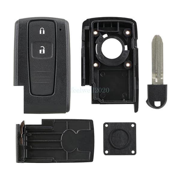 Replacement 2 Button Key Case For Toyota Corolla Verso Prius Remote Fob Shell UK