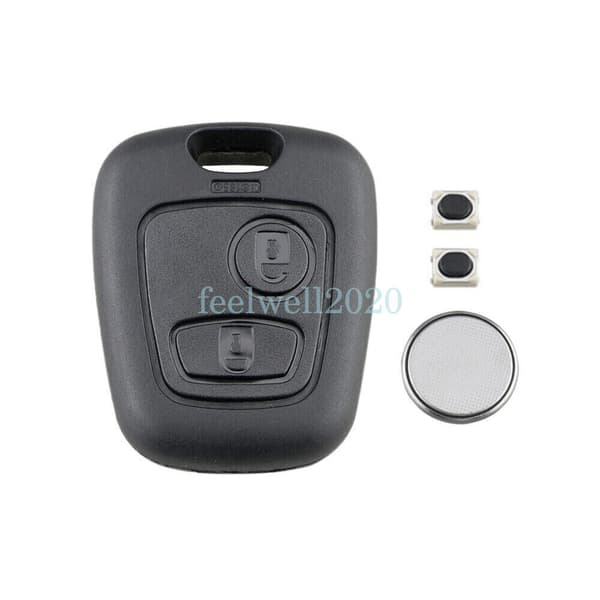 For Citroen C1 C2 C3 C4 C5 2 Button Car Remote Key Fob Case Battery Replacement