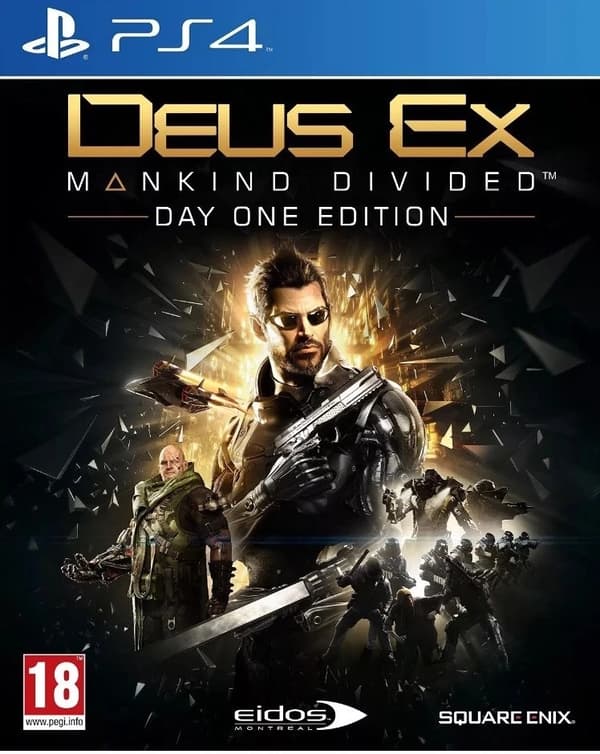 Deus Ex Mankind Divided PS4 DAY 1 EDITION Brand New