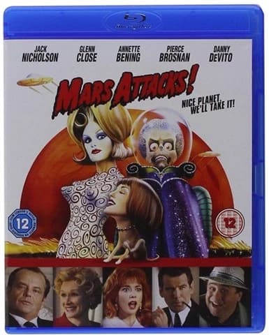 Mars Attacks! (12) 1996 Bluray Region 2 PAL Brand New
