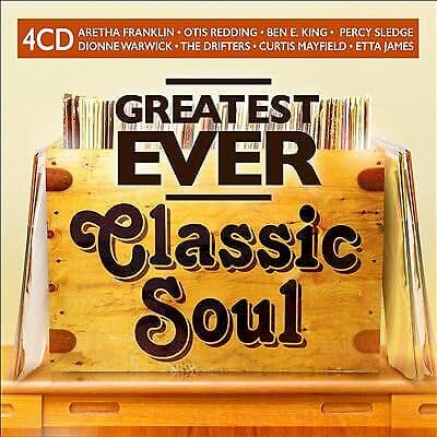 Various Artists : Greatest Ever Classic Soul CD Box Set 4 discs (2020) Pre-Owned