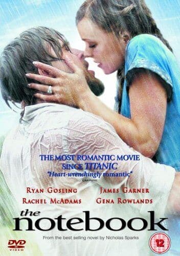 The Notebook DVD (2005) Ryan Gosling, Romanttinen Draama