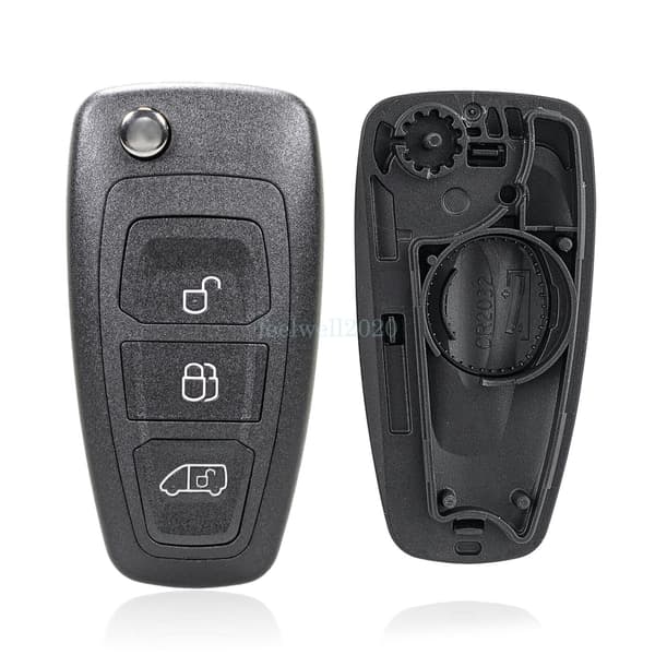 Replacements 3Button Remote Key Fob Case Battery For Ford Transit 2014 2015 2016