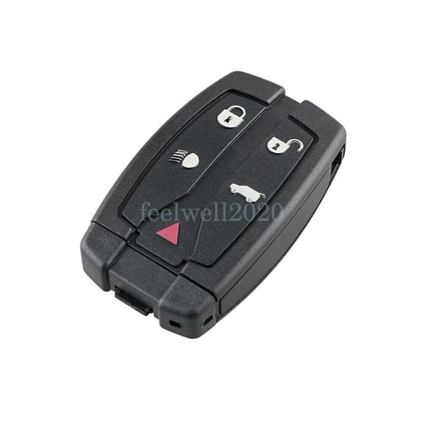 2PCS Remote Car Key Fob Case Shell + Blade 5 Button For Land Rover Freelander 2