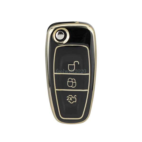 3 Button Key Cover Fob Case For Ford C-Max Focus Galaxy Mondeo Transit Custom