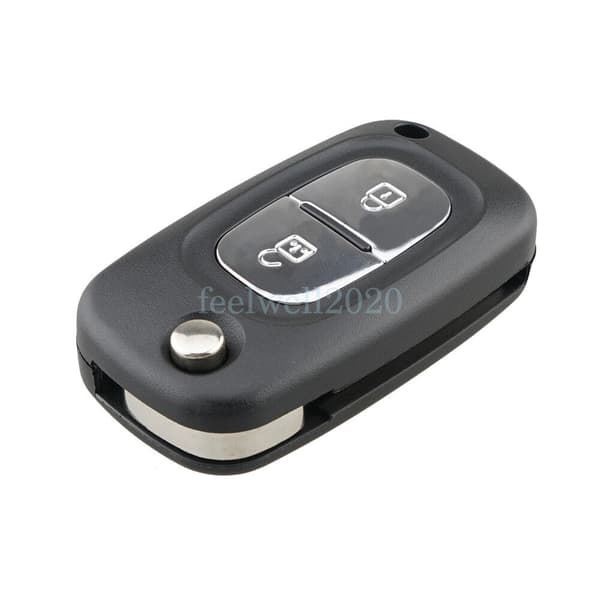 2 Button Key Fob Case VA2 Blade Replacement For Renault Clio Kangoo Modus Megane