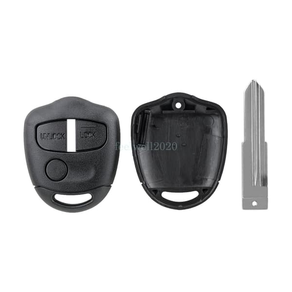 Replacement 3 Button Remote Key Fob Case For Mitsubishi Outlander Shogun Lancer