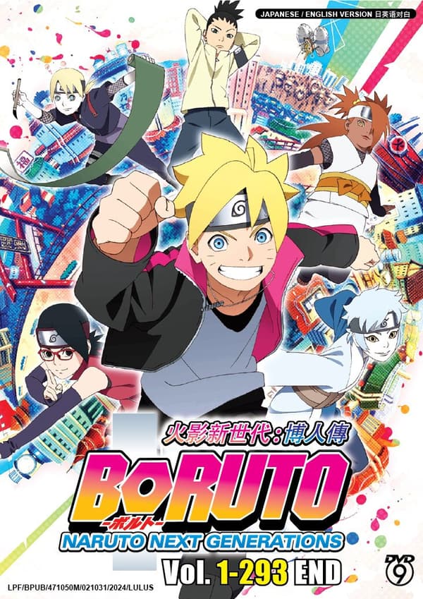 BORUTO : NARUTO NEXT GENERATIONS - TV DVD (1-293 EPS) ENG DUB,