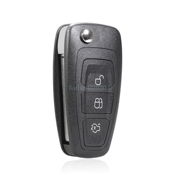 3 Button Flip Remote Key Fob for Ford Transit Connect Custom Focus Galaxy Mondeo