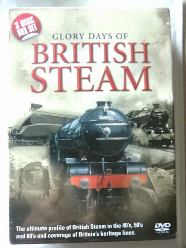 Glory Days Of British Steam: 3 levyn DVD-boksipaketti
