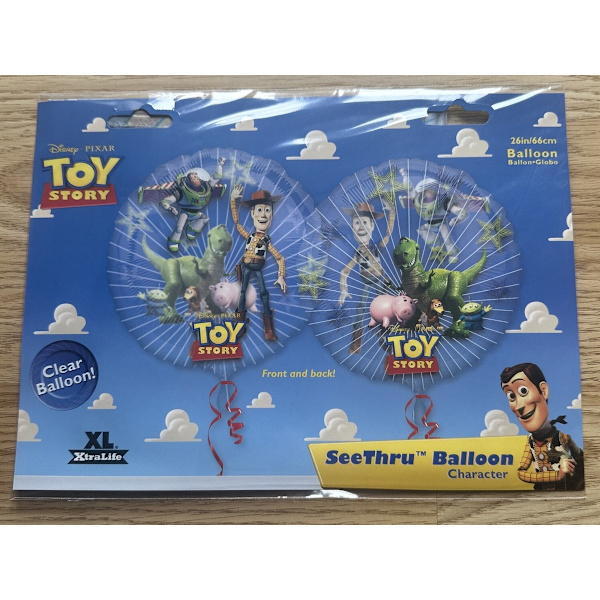 Toy Story Balloon Large 26 Helium Clear Balloon ORIGINAL Anagram See ...