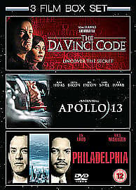 Apollo 13/Philadelphia/The Da Vinci Code DVD (2009) Tom Hanks, Howard (DIR) Pre-Owned Region 2