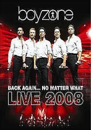 Boyzone: Back Again... No Matter What - Live 2008 DVD (2008) Cert E Pre-Owned Region 2