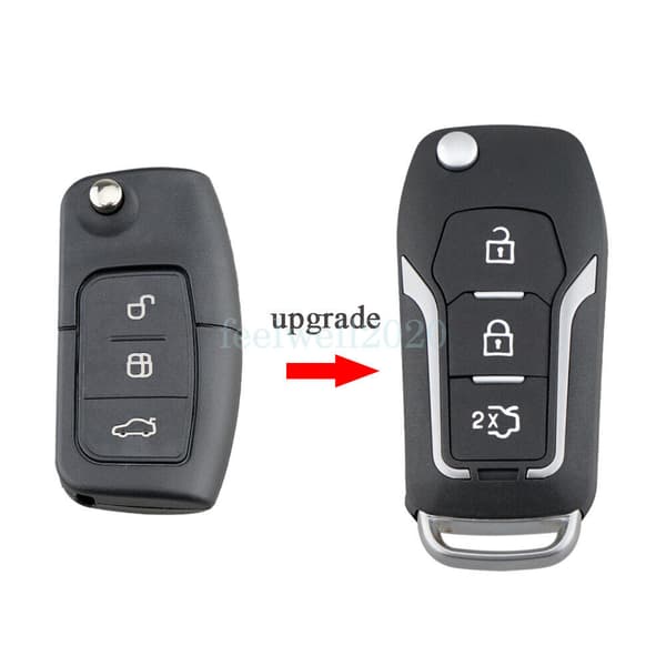 3 Button Remote Key Fob Case for Ford Fiesta 2010 2011 2012 2013 2014 2015 2016
