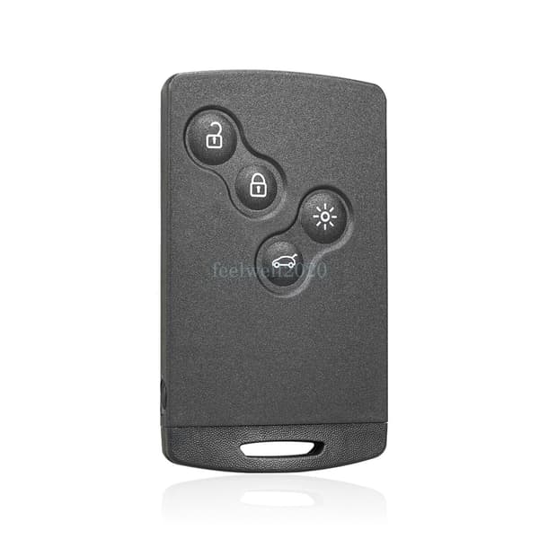 4 Button Key Card Case Shell Replacement For Renault Clio Laguna Megane Captur
