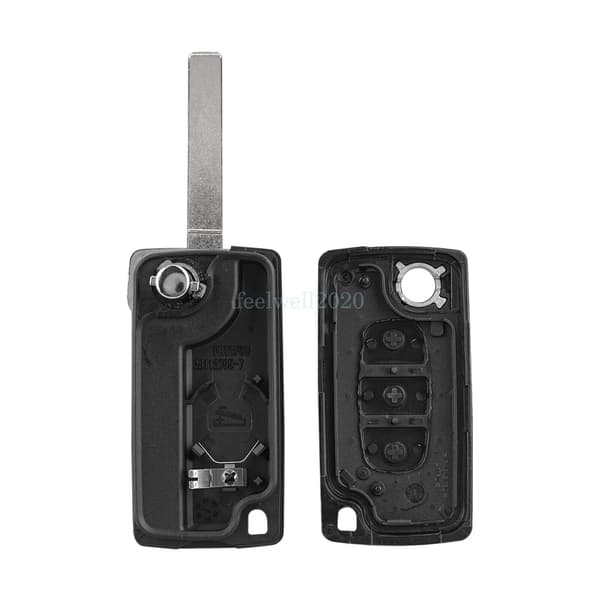 3 Van Centre Button Flip Key Fob Case VA2 / CE0536 For Citroen Berlingo Dispatch