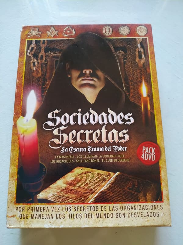Secret Societies Dark Power Plot - 4 DVD:n Boksi