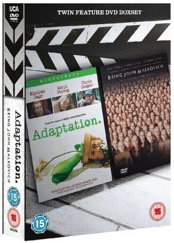 Adaptation/Being John Malkovich DVD (2008) Nicolas Cage, Jonze (DIR) Cert 15 2 Pre-Owned Region 2